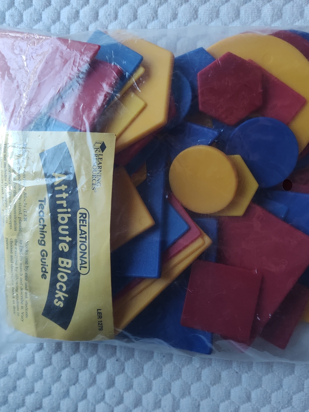Relational Attribute Blocks - Learning resources Shapes Plastic New